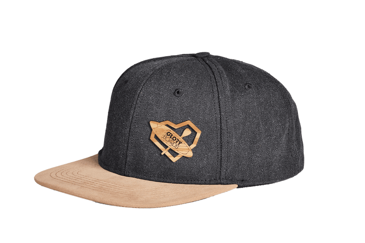 Cap mit Holzherz