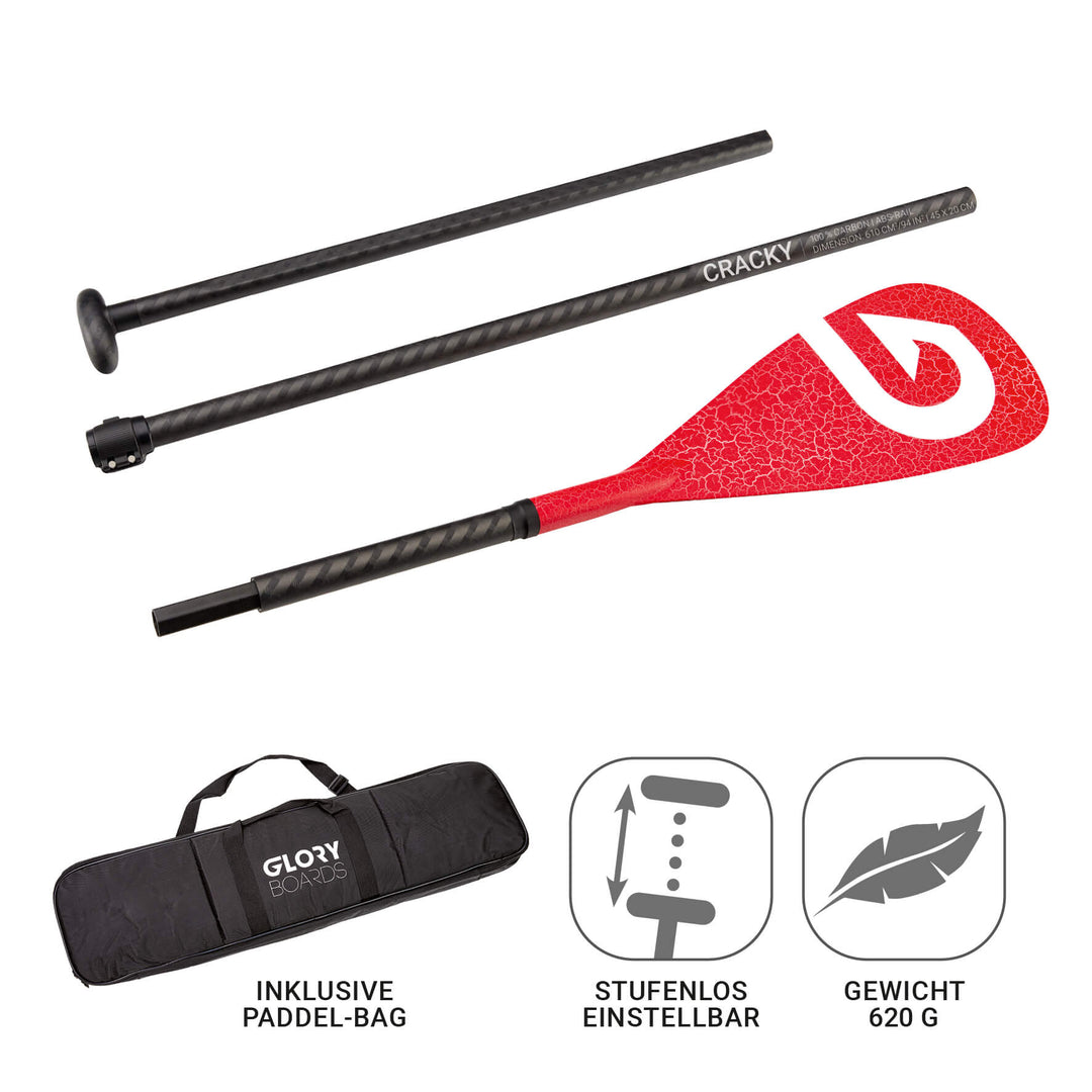 SUP Paddel aus Carbon und Bambus - "Bamboo Paddel"  GloryBoards