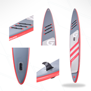 RACE 14'0'' Wettkampf SUP Set in Rot mit Carbon Paddel 2025