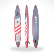 RACE 14'0'' Wettkampf SUP Set in Rot mit Carbon Paddel 2025