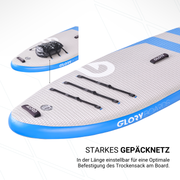 RIVER 9'6'' Wildwasser SUP Set in Blau mit Carbon Paddel 2025
