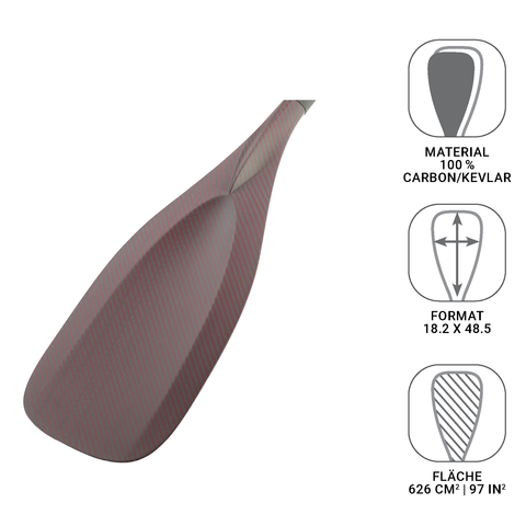 VIGOUR 100% Carbon/Kevlar Wettkampf SUP Paddel 3-Teilig
