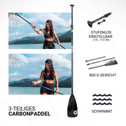 YOGA 11'0'' Balance SUP Set in Türkis mit Carbon Paddel 2025