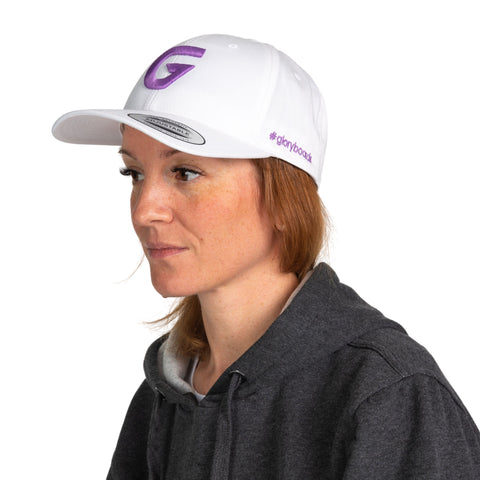 Flexfit Cap White / Violett